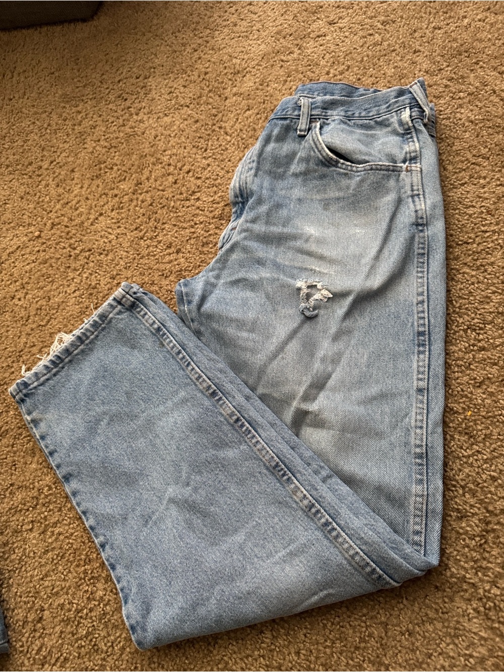 Rustler Light Blue Denim Jeans with Maroon Label